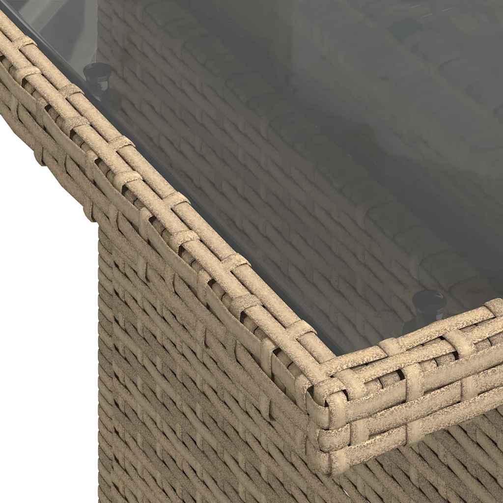 Garten-Sofa-Set 5 pcs Beige und Creme 100 x 55 x 73 cm
